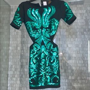 Sequin mini short sleeve